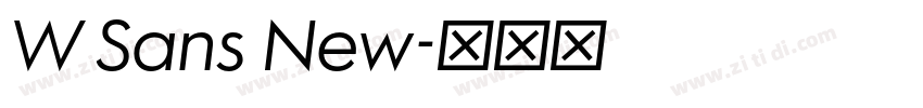 W Sans New字体转换 W Sans New字体转换